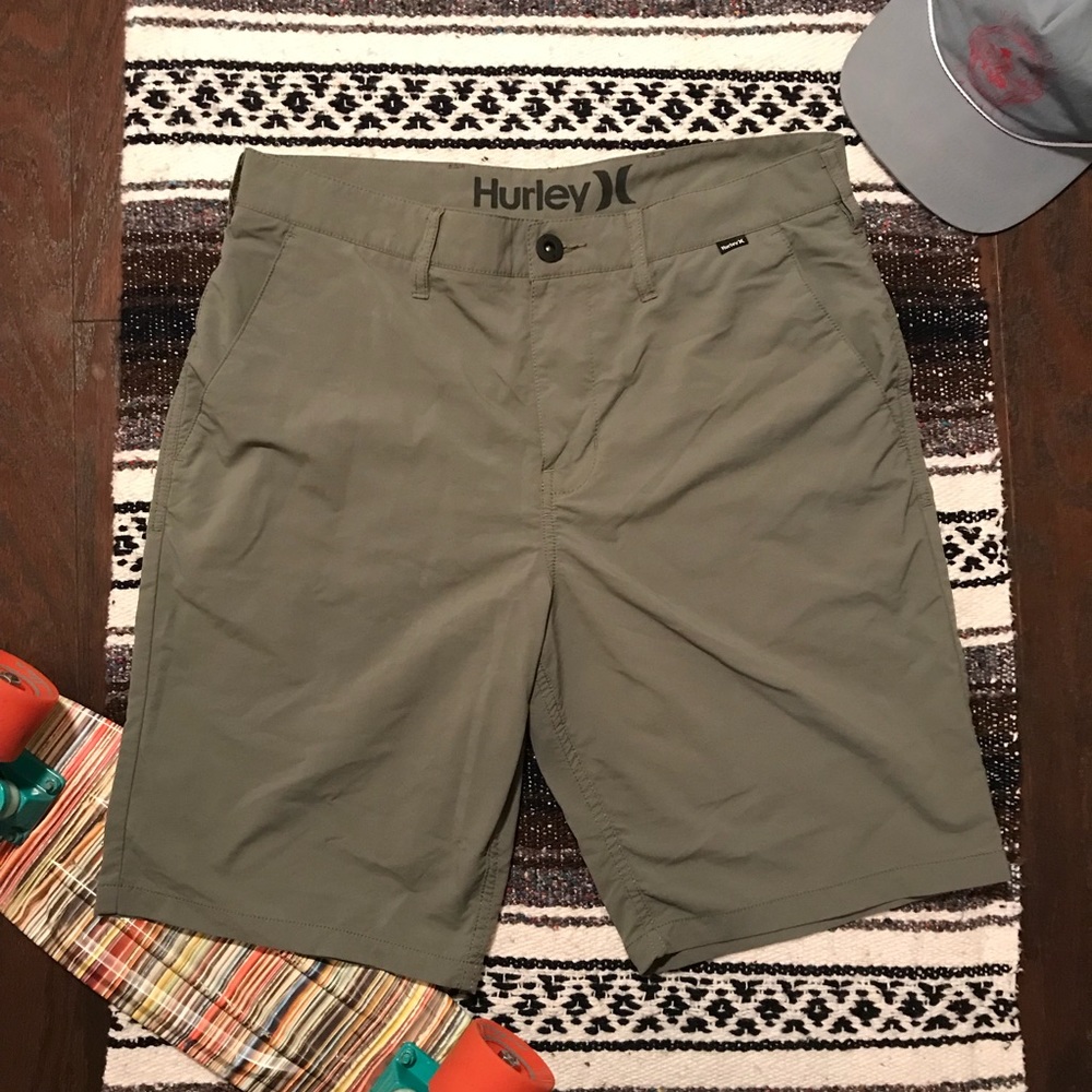 Hurley Nike Dri-Fit Green Shorts